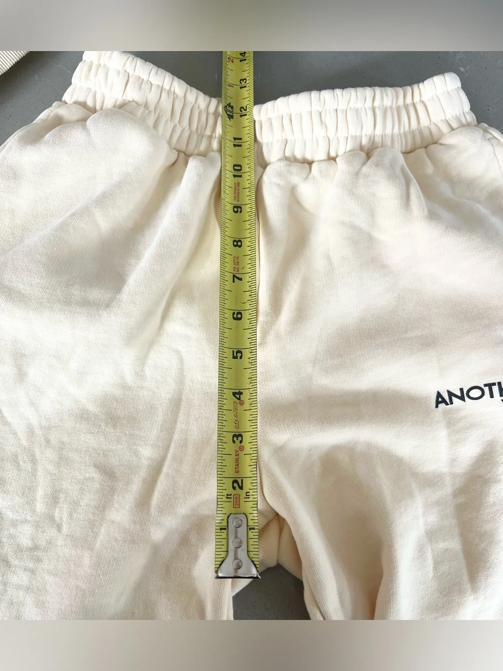 Another Version Matching Tracksuit Lounge Set Cream Beige Hoodie Sweatpants SZ S